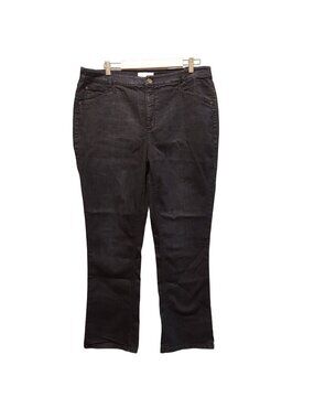 J. Jill Jeans womens 18 dark Blue Smooth-fit barely bootcut casual comfy cowgirl